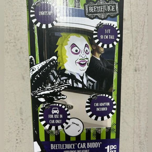 Gemmy Halloween Inflatable Beetlejuice Car Buddy NEW - Picture 1 of 2